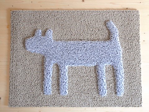 HOUSE doggy mat（mix ivory）