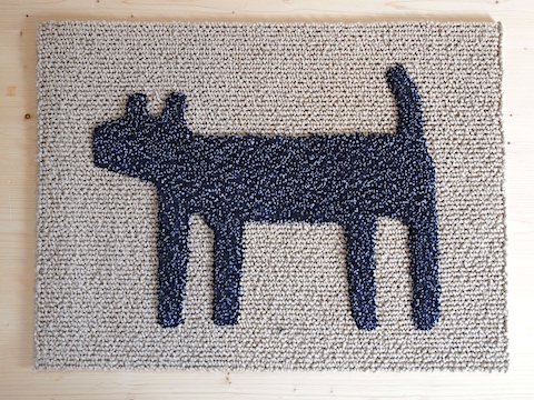 HOUSE doggy mat（mix black）