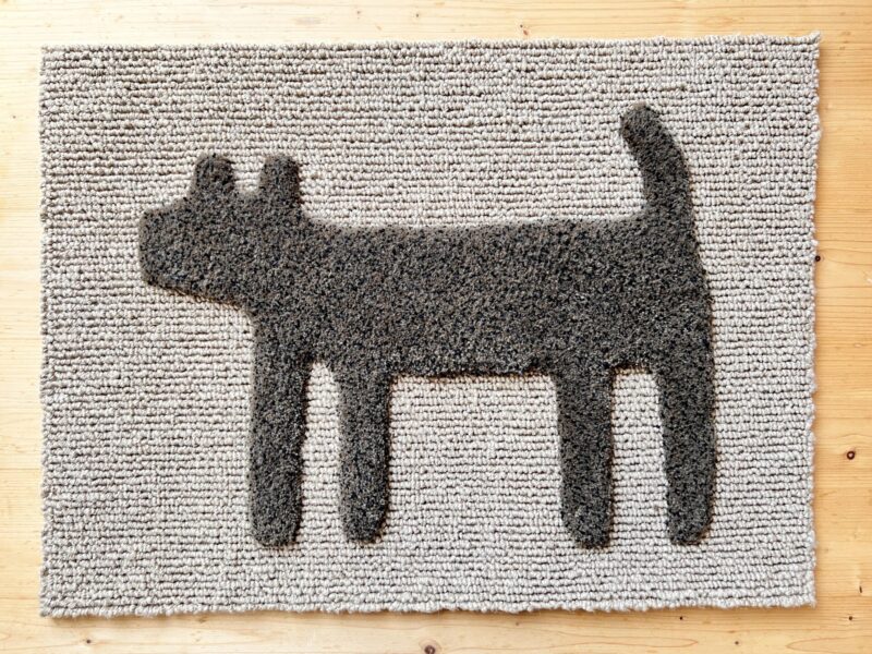 HOUSE doggy mat（mix brown）