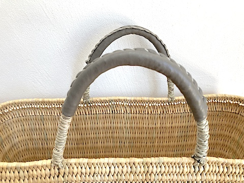 美品 warang wayan morocco ストローバスケット 深型S warang wayan morocco】ストローバスケット深型 S・M - store